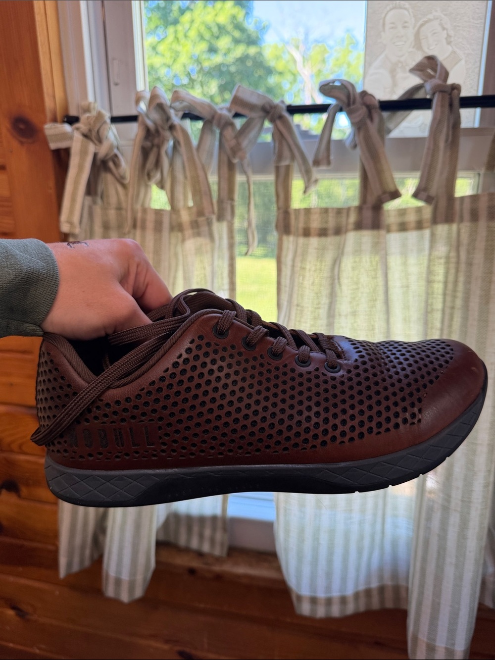 NOBULL Brown Perforated Men’s Sneakers
